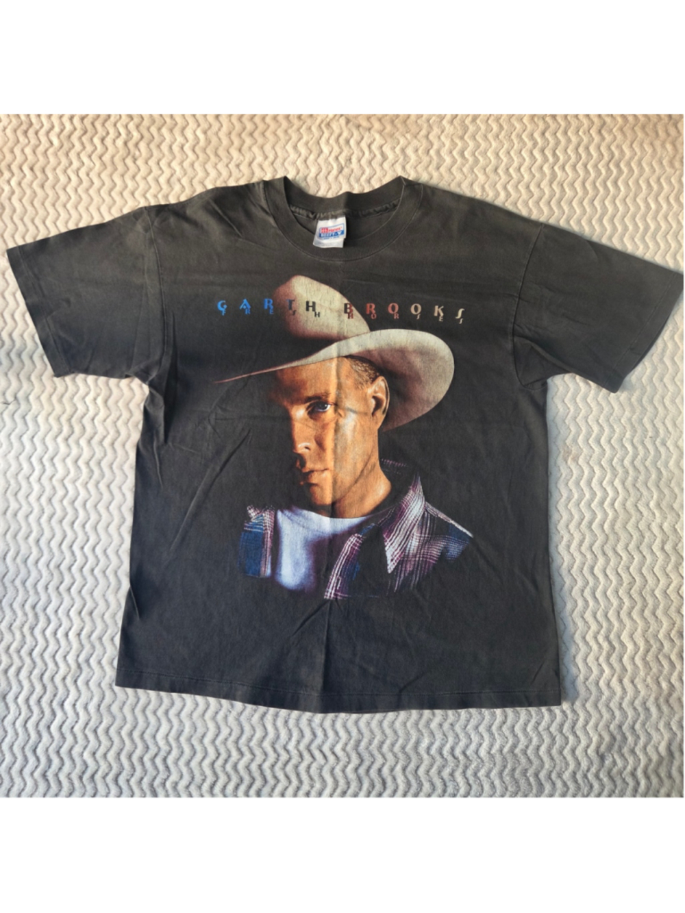 Men's Hanes Garth Brooks Vintage Tour T-Shirt Size L Black